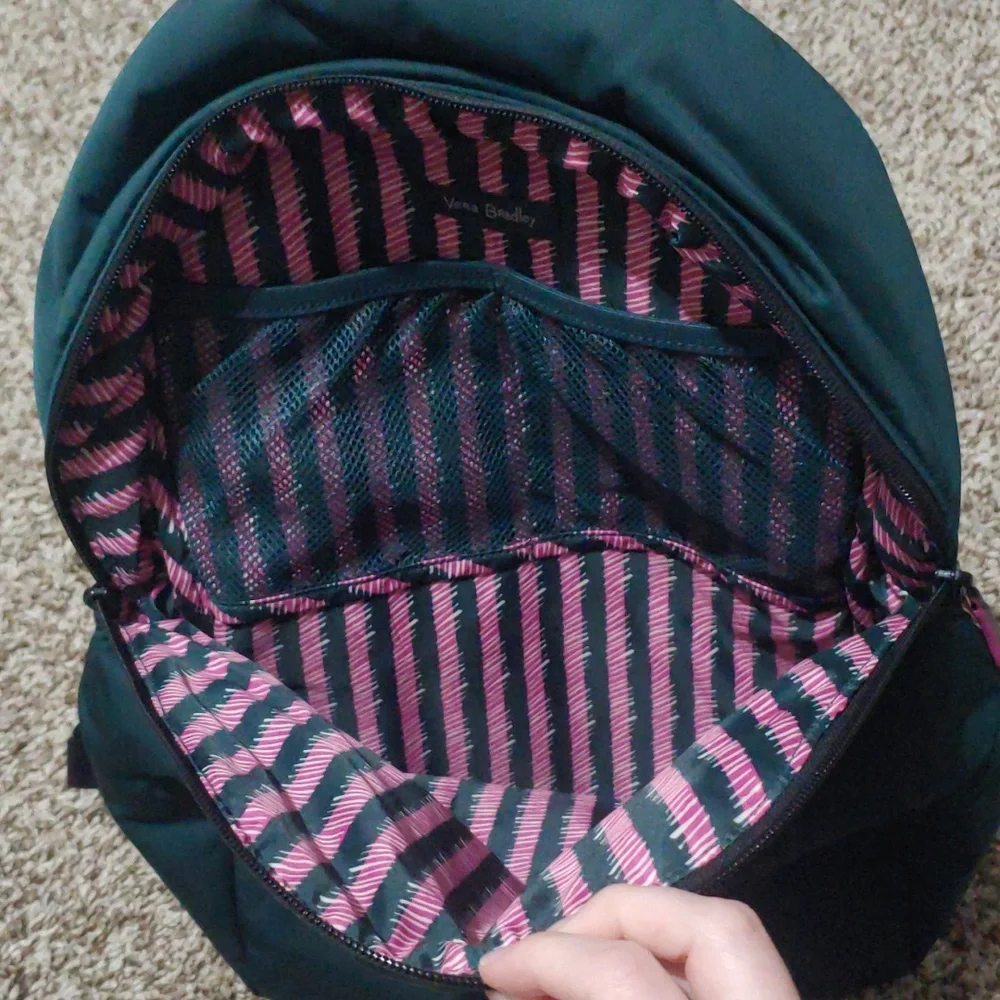 Vera Bradley Mini Green Backpack Convertible Strap